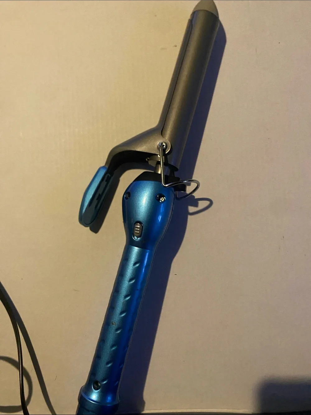 Blue Ceramic Curling Iron for Women Hair Tools - Blue